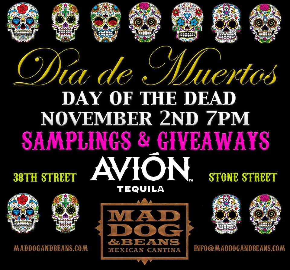 Day Of The Dead By Avion Tequila Mad Dog Beans Mexican Cantina