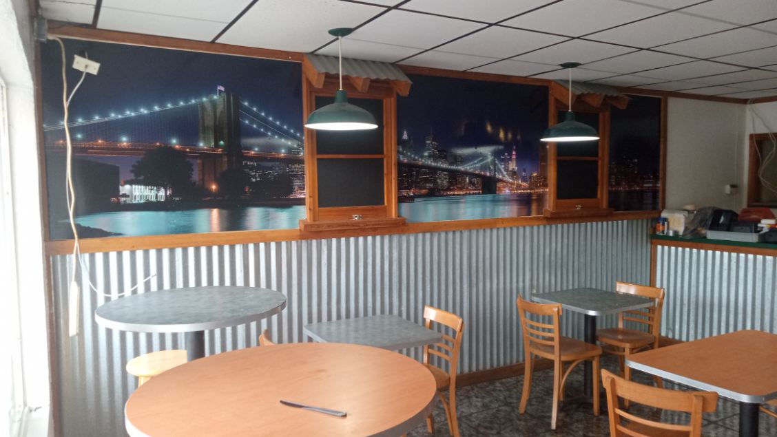 a dining area