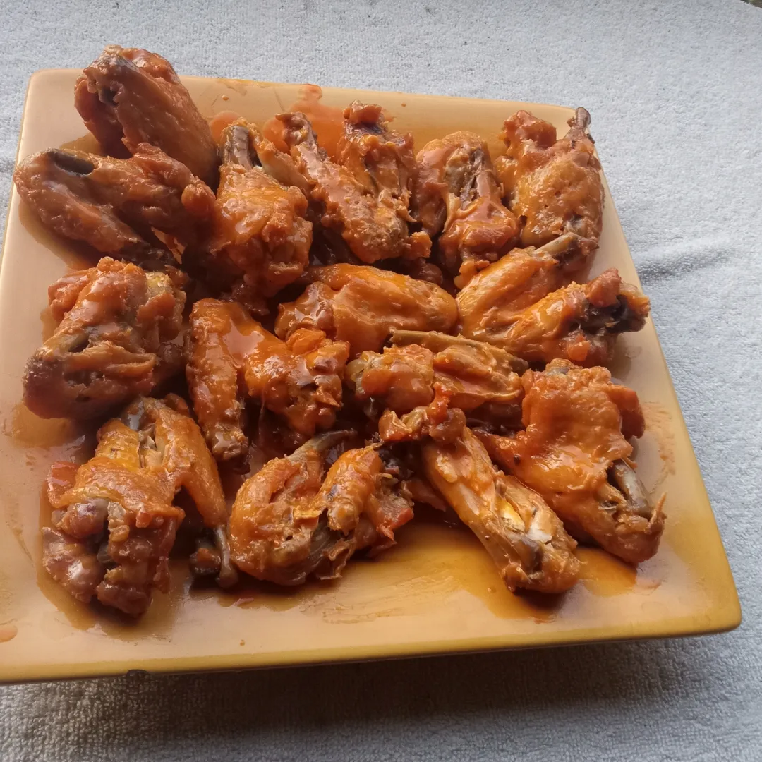 wings on a plate