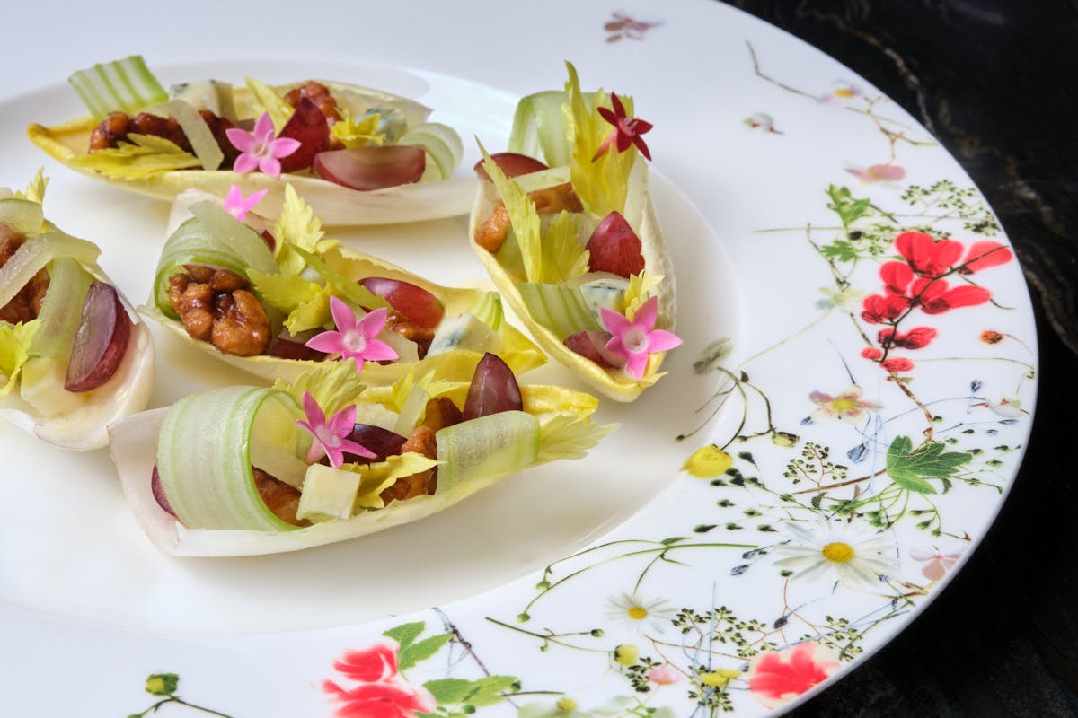 a plate of food on a table