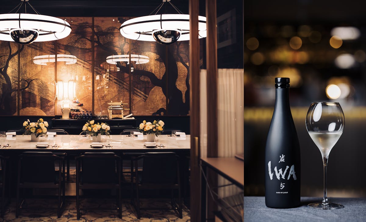 private dining room and IWA sake