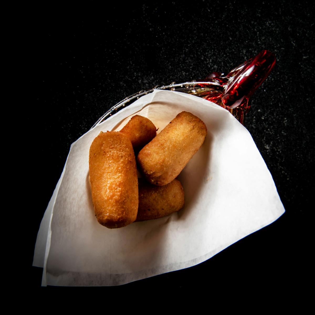 a piece of food on a plate
