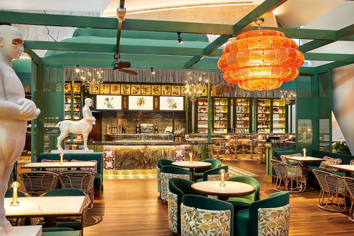 inside view of the dining room at Bar Centro