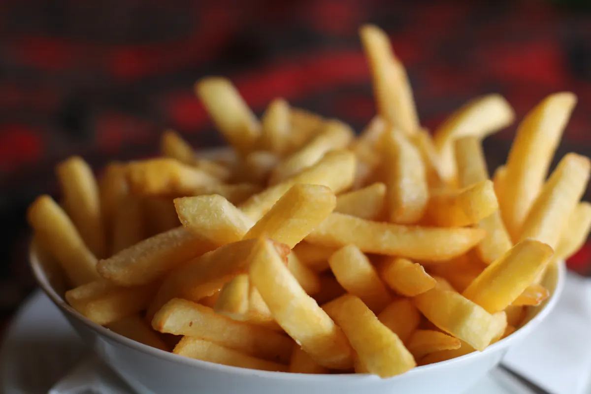 a pile of fries