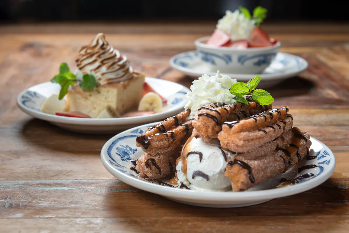 a plate of food on a table