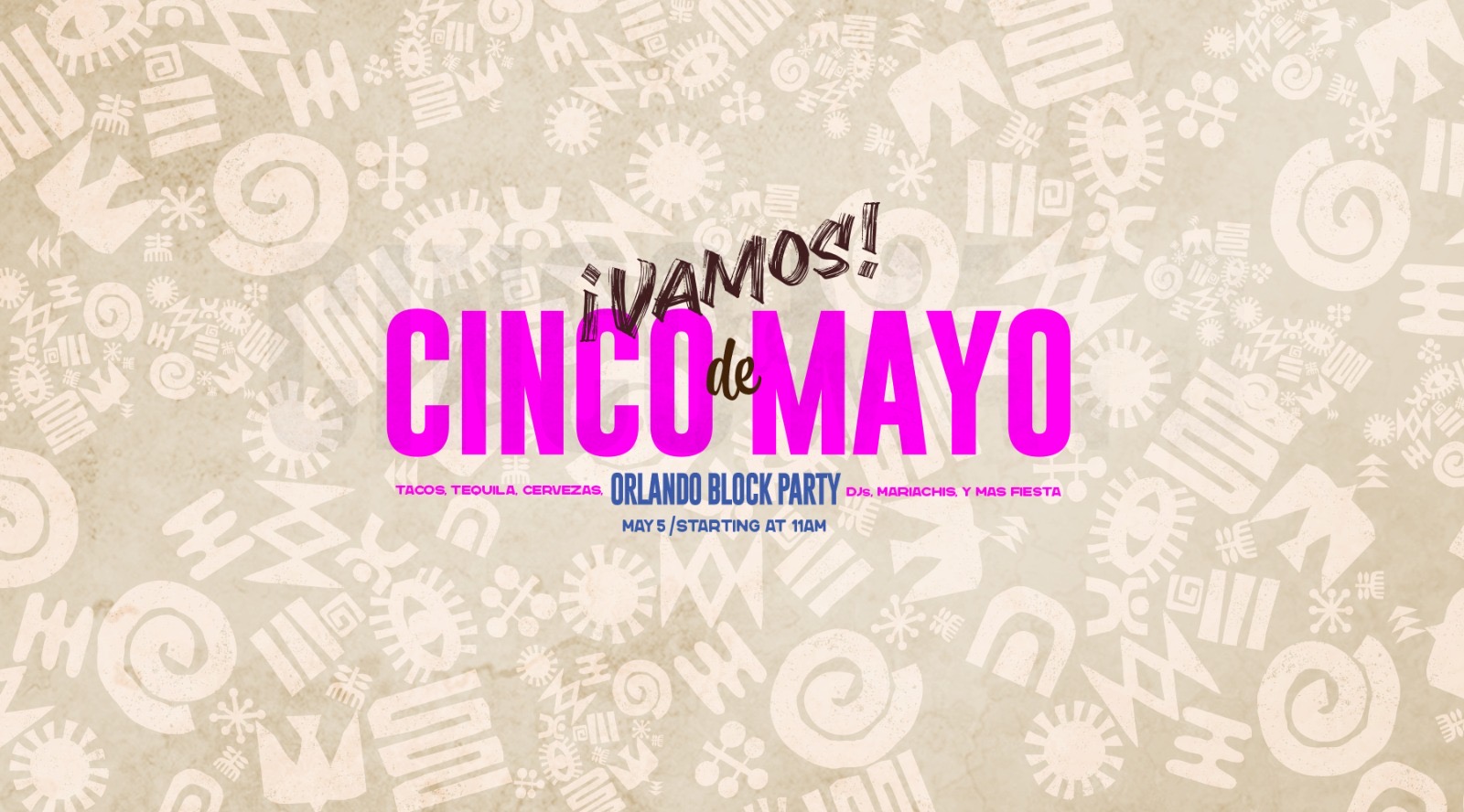 18th Annual Rocco's de Mayo Orlando Block Party flyer featuring Rocco Mangel and Fat Joe