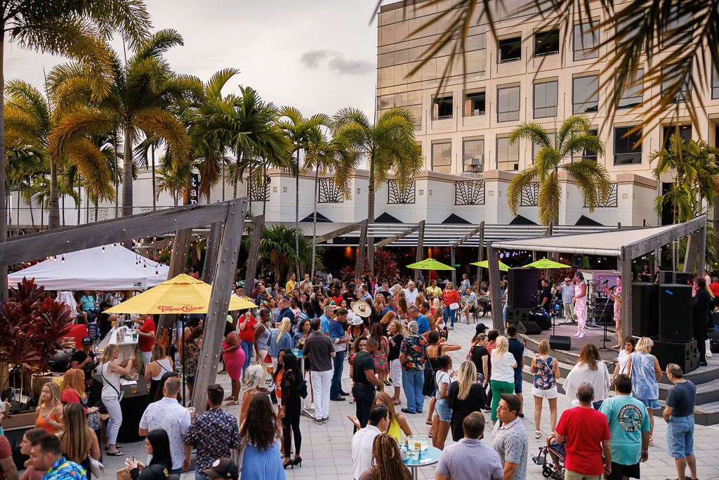 Cinco de Mayo fiesta at Rocco’s Tacos with food drinks and party atmosphere