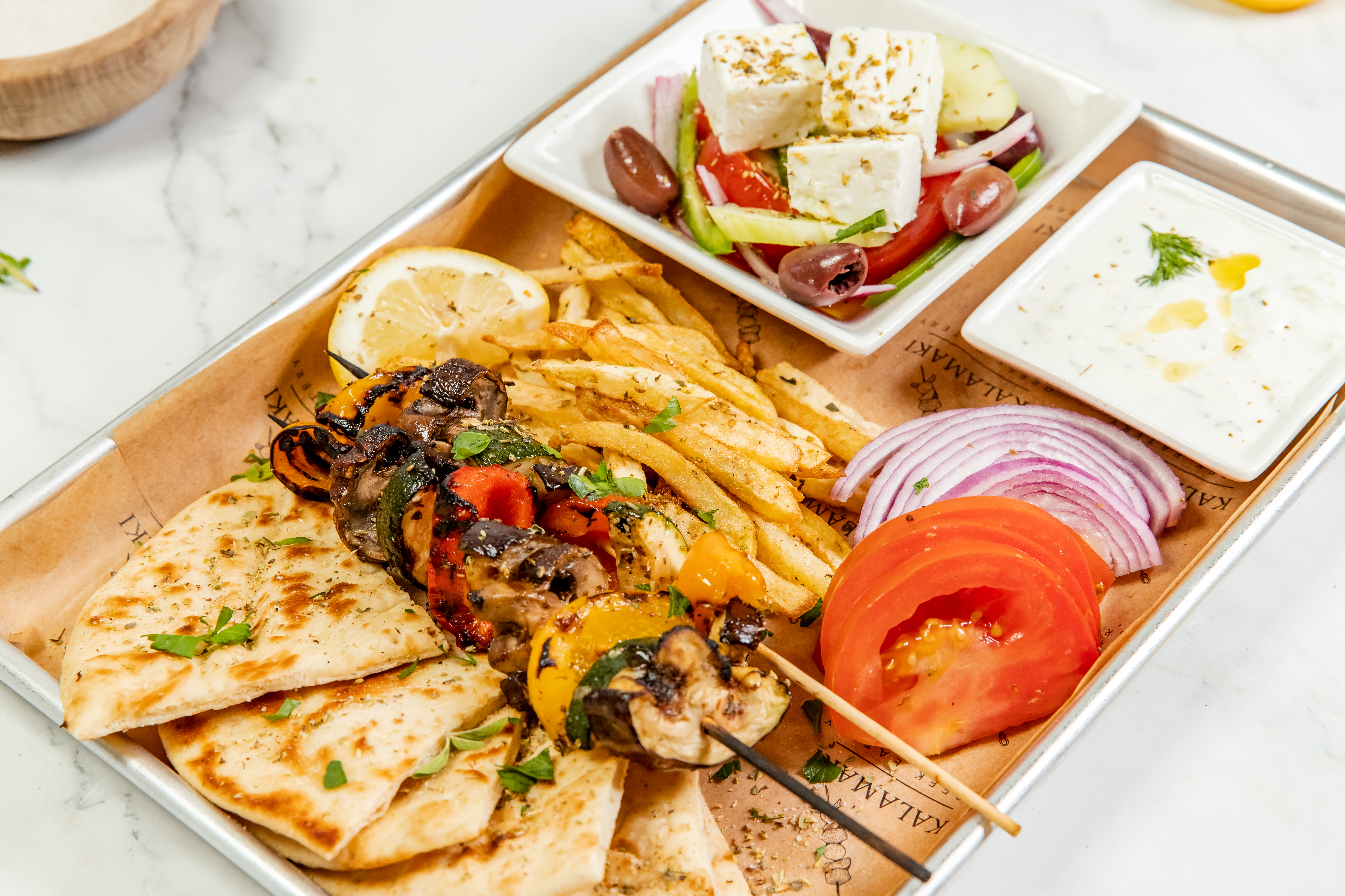 a plate of food