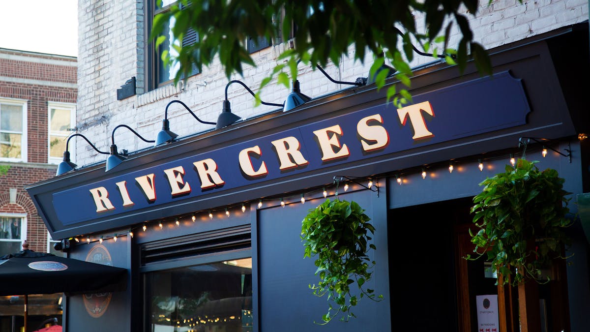 sign of Rivercrest in Astoria, Queens