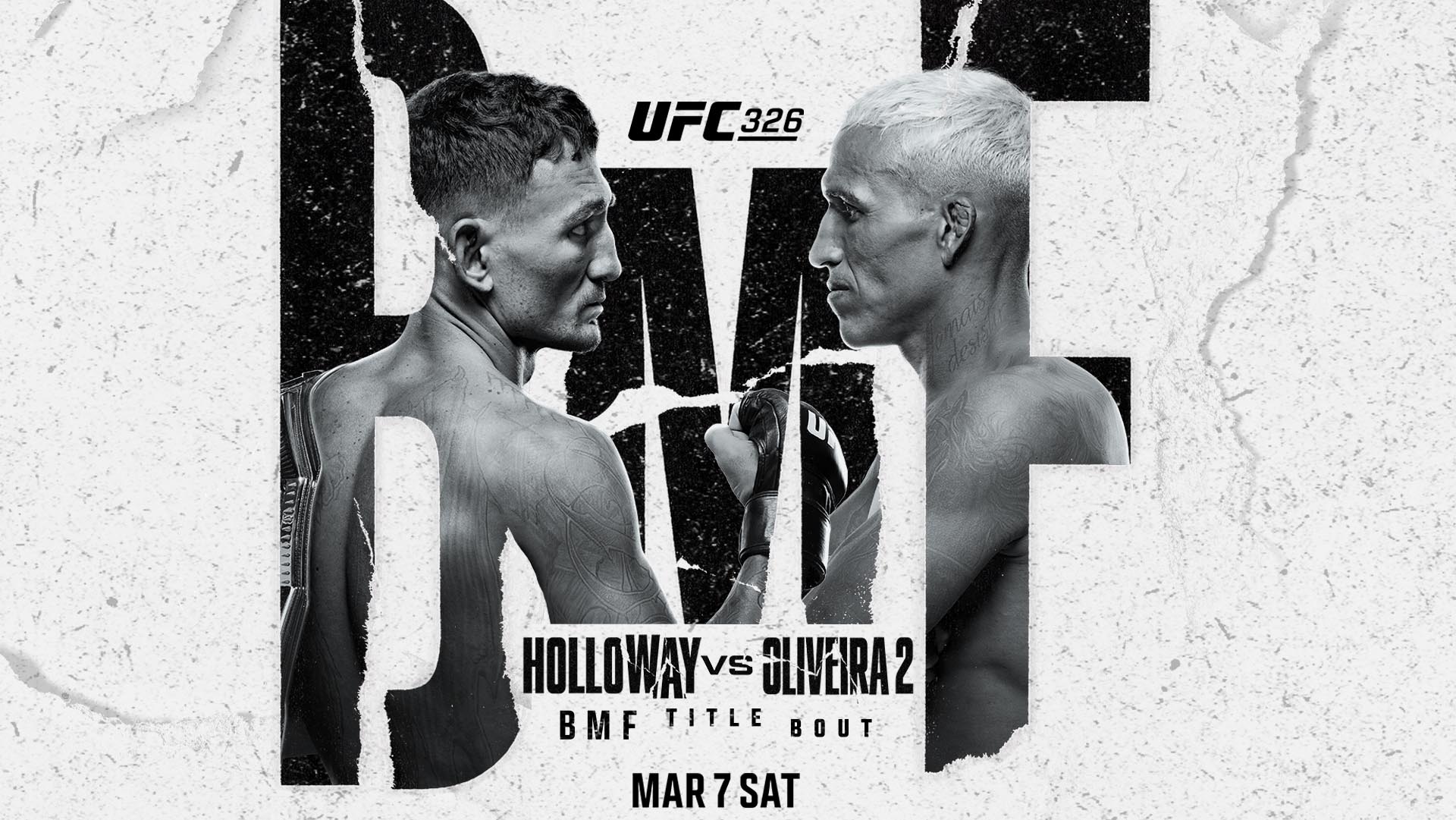 Watch UFC 326 at Rivercrest in Astoria, Queens on Saturday, March 7th. BMF title bout: Holloway vs Oliveira 2.