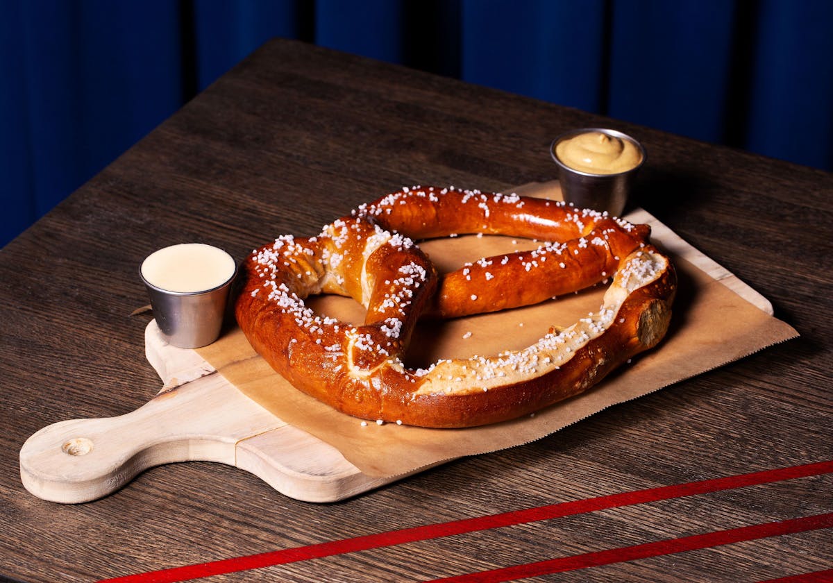 a doughnut sitting on top of a table
