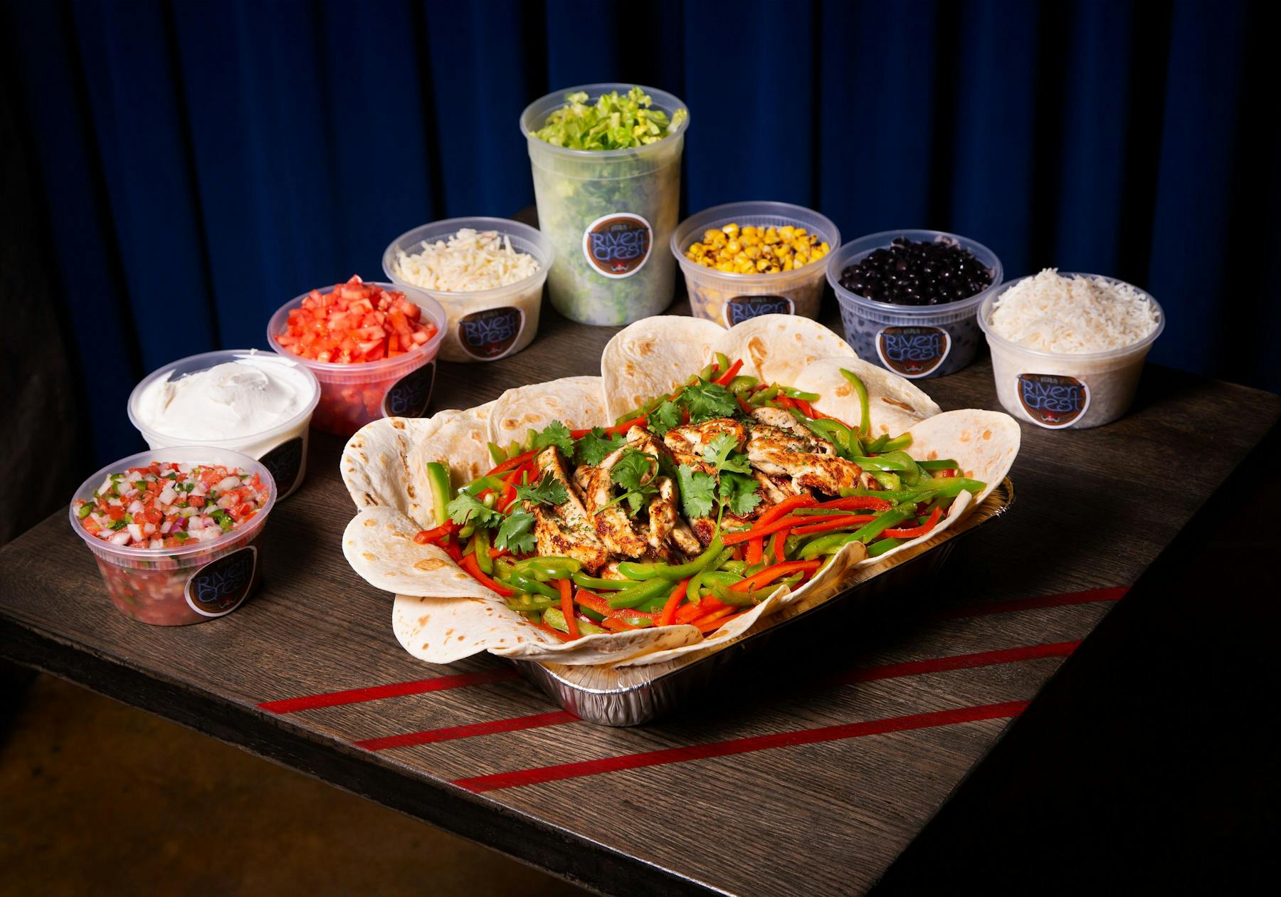 a plate of food on a table