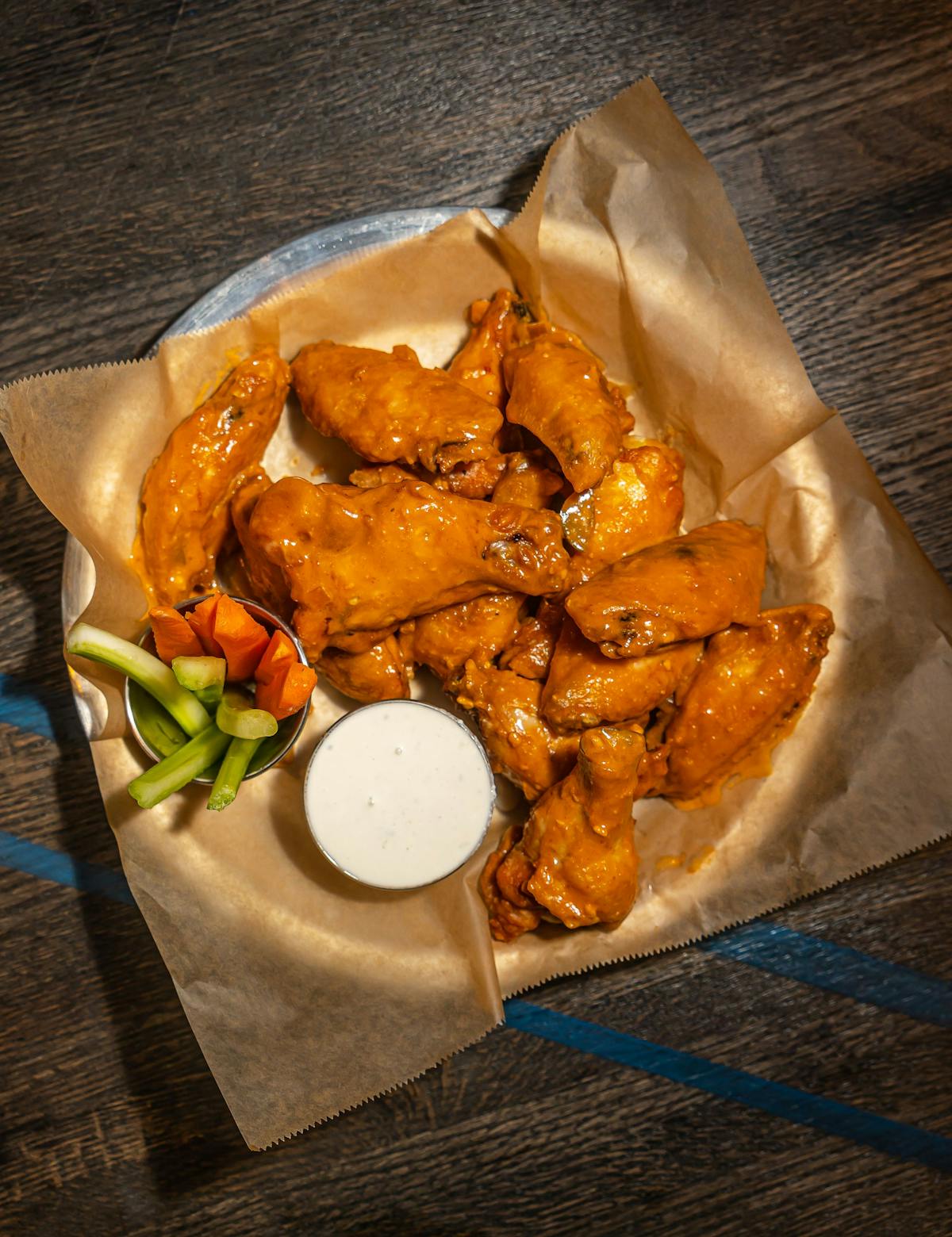 a plate of food on a table