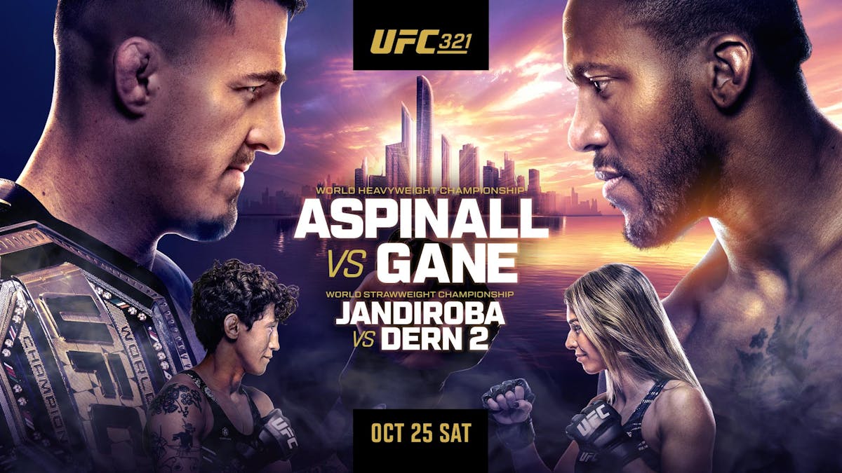 Watch UFC 321 at Rivercrest on Saturday, October 25th at 2pm in Astoria Queens. World heavyweight championship: Aspinall vs. Gane. World Strawweight Championship: Jandiroba vs. Dern 2.