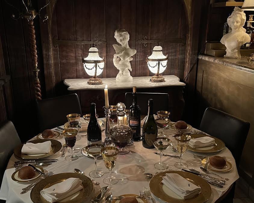 a set table