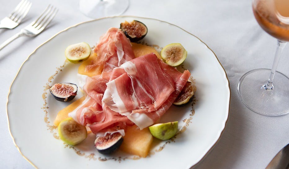a plate of food on a table