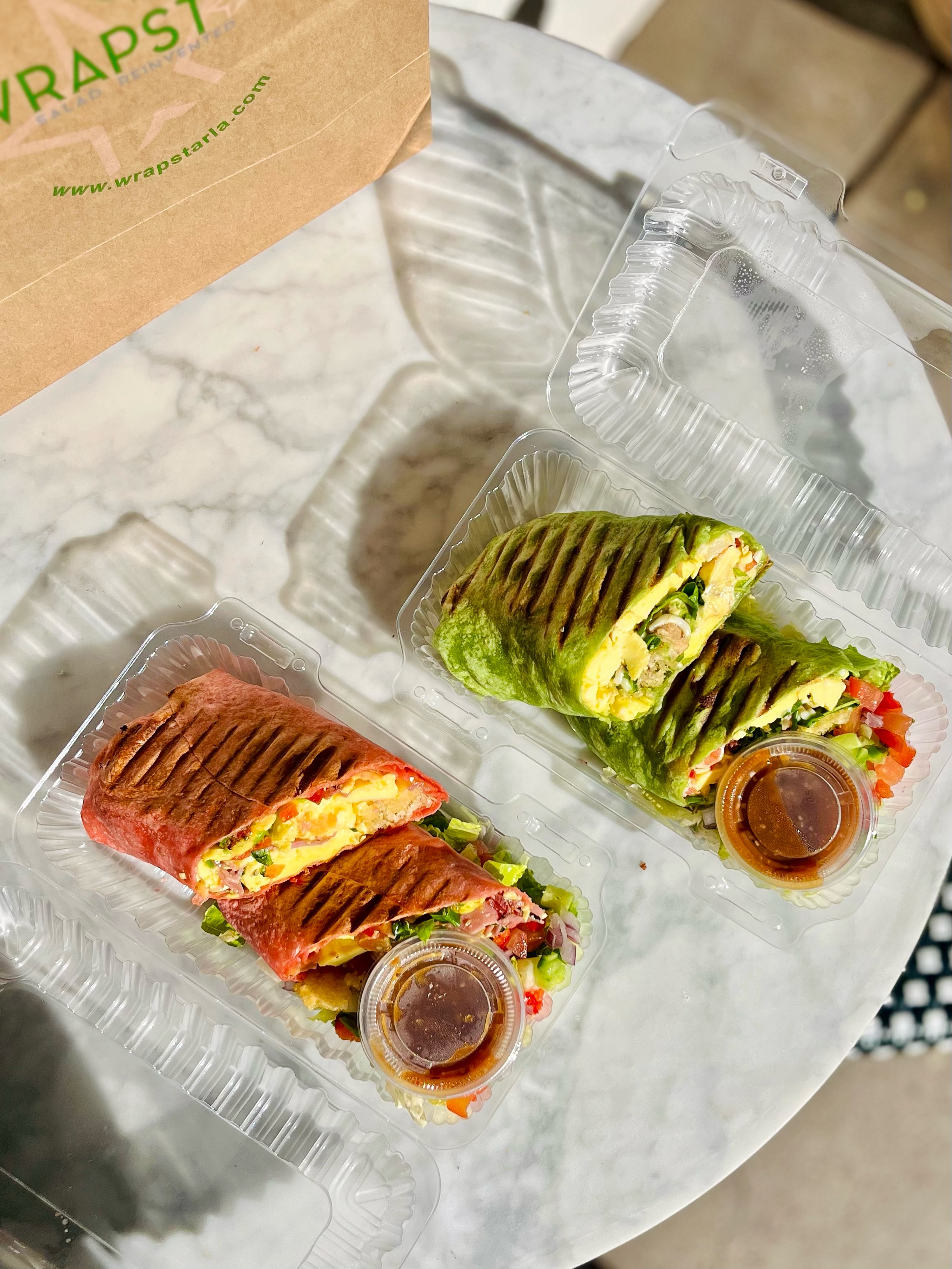 Wrapstar catering tray with assorted wraps for corporate event