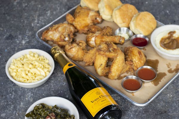 a bowl of food on a table