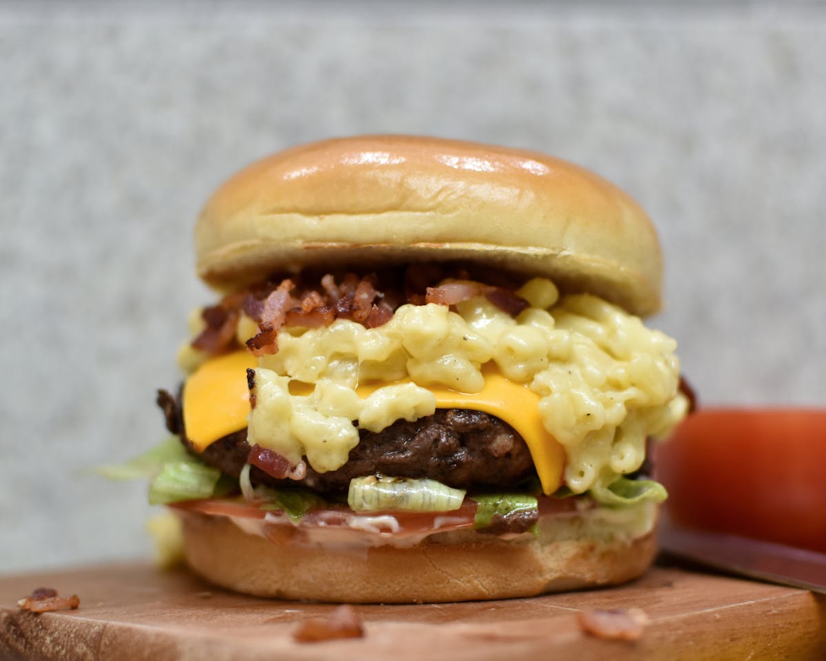a close up of a sandwich sitting on top of a table