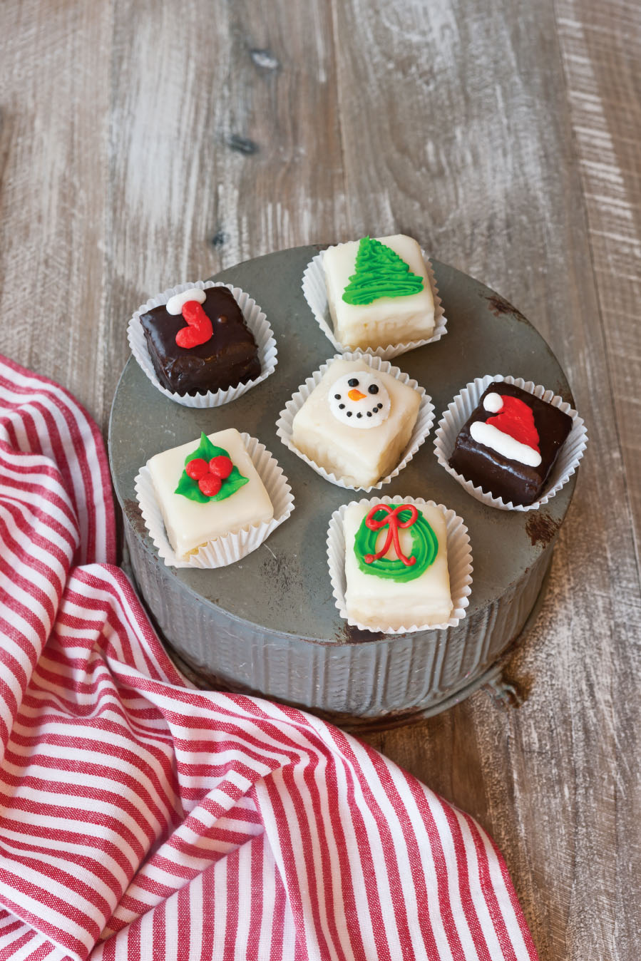 a cake sitting on top of a wooden table