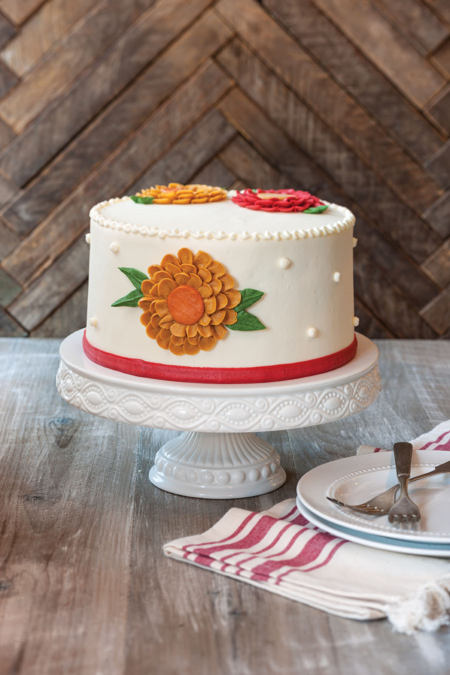 Edgars bakery fall gerber daisy cake