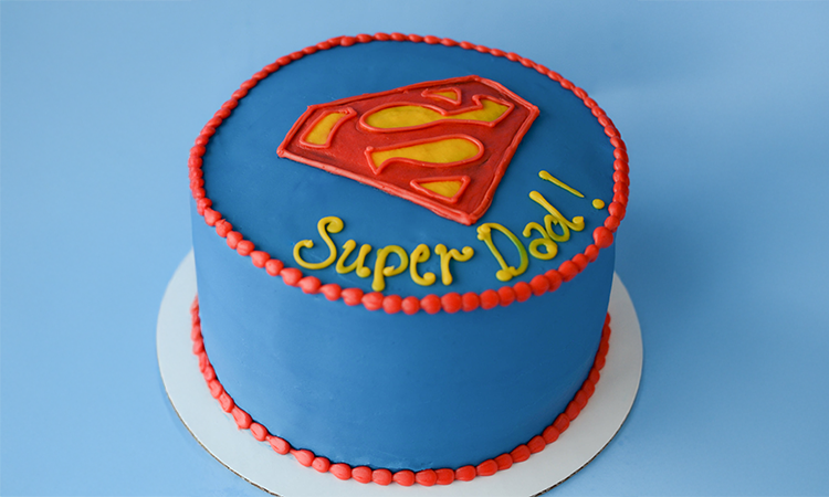 Father's Day cake, cakes for dad, super dad, superman cake, best father's day gifts