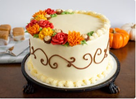 a cake sitting on top of a table
