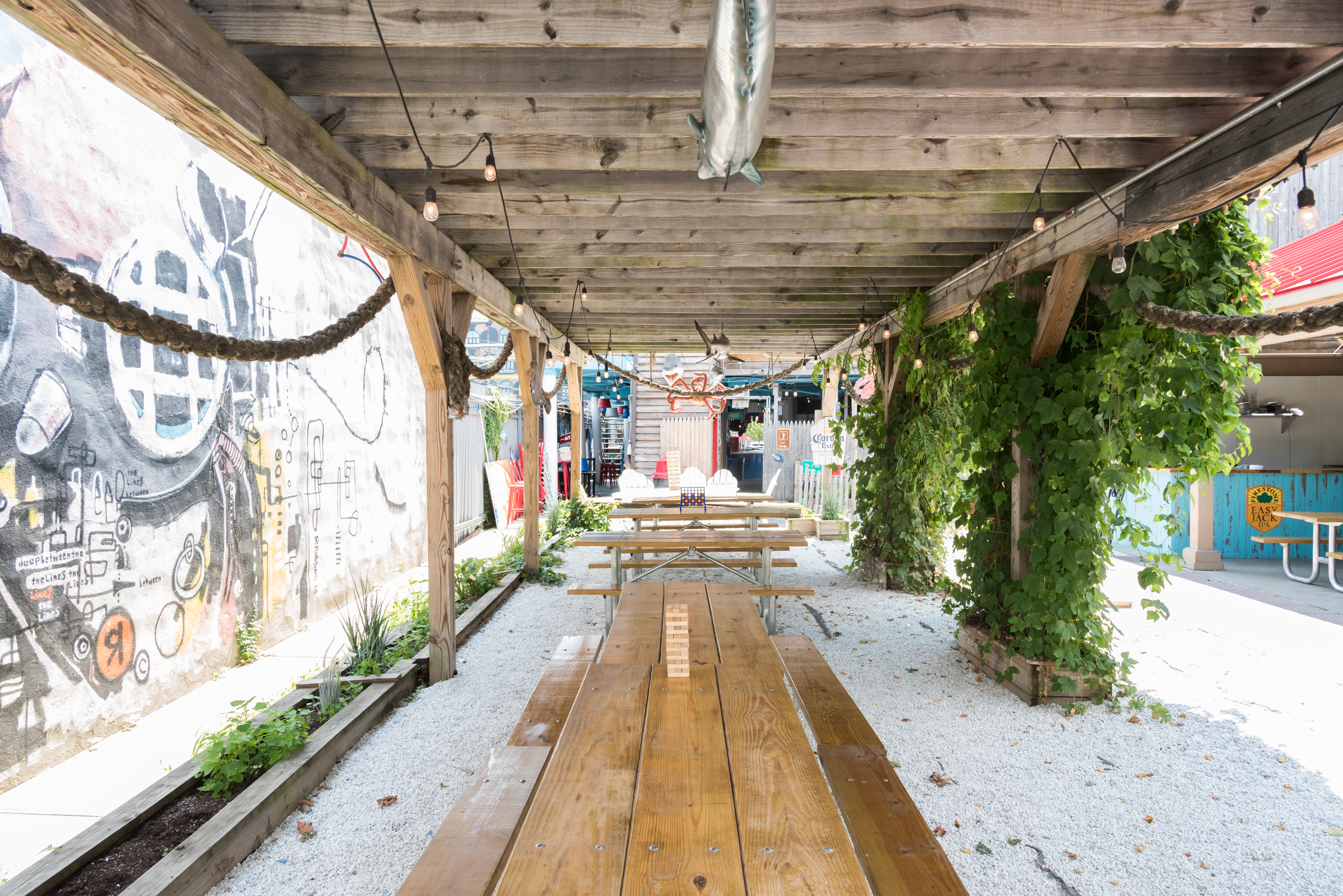 a close up of a stone building