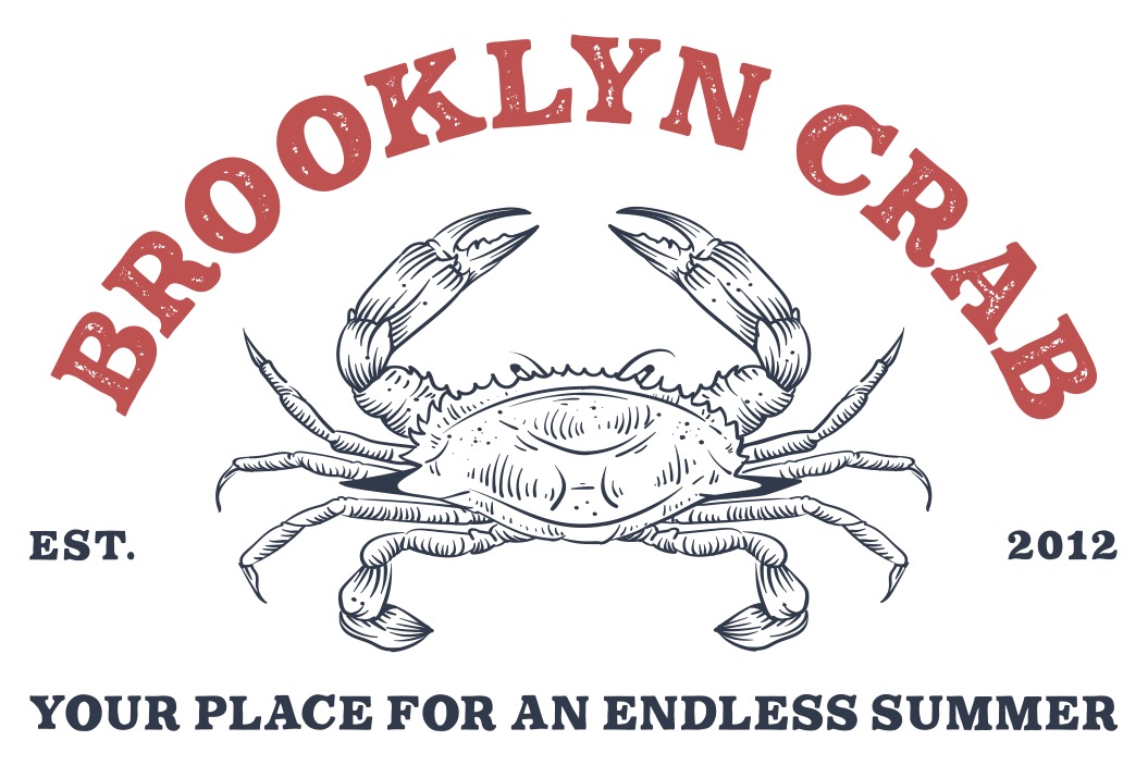 a crab with text on it