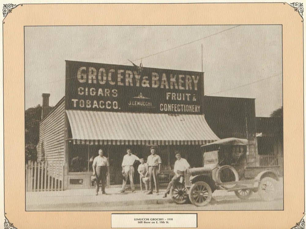a vintage photo of a sign