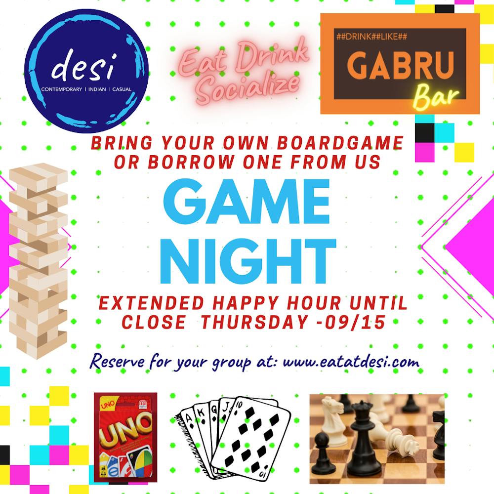 Game Night - Bring your own board game and have a fun social