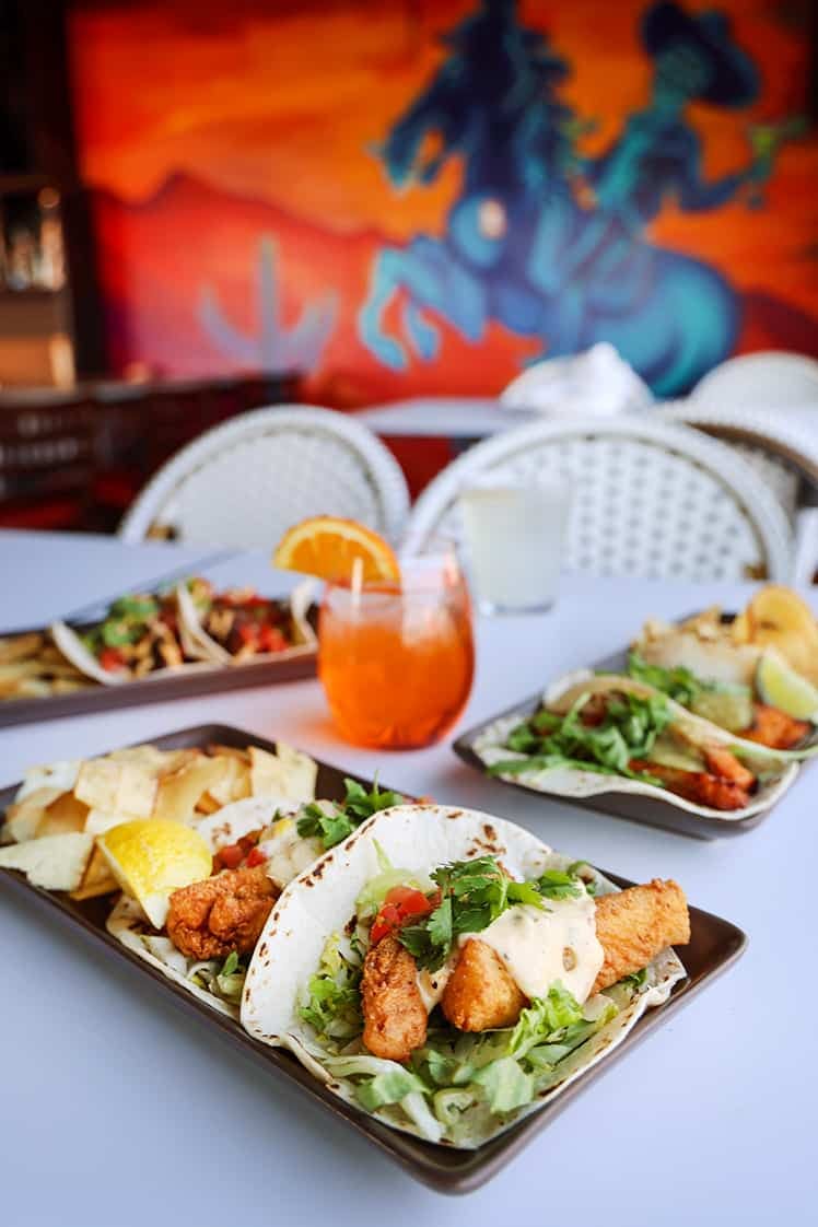 a plate of food on a table