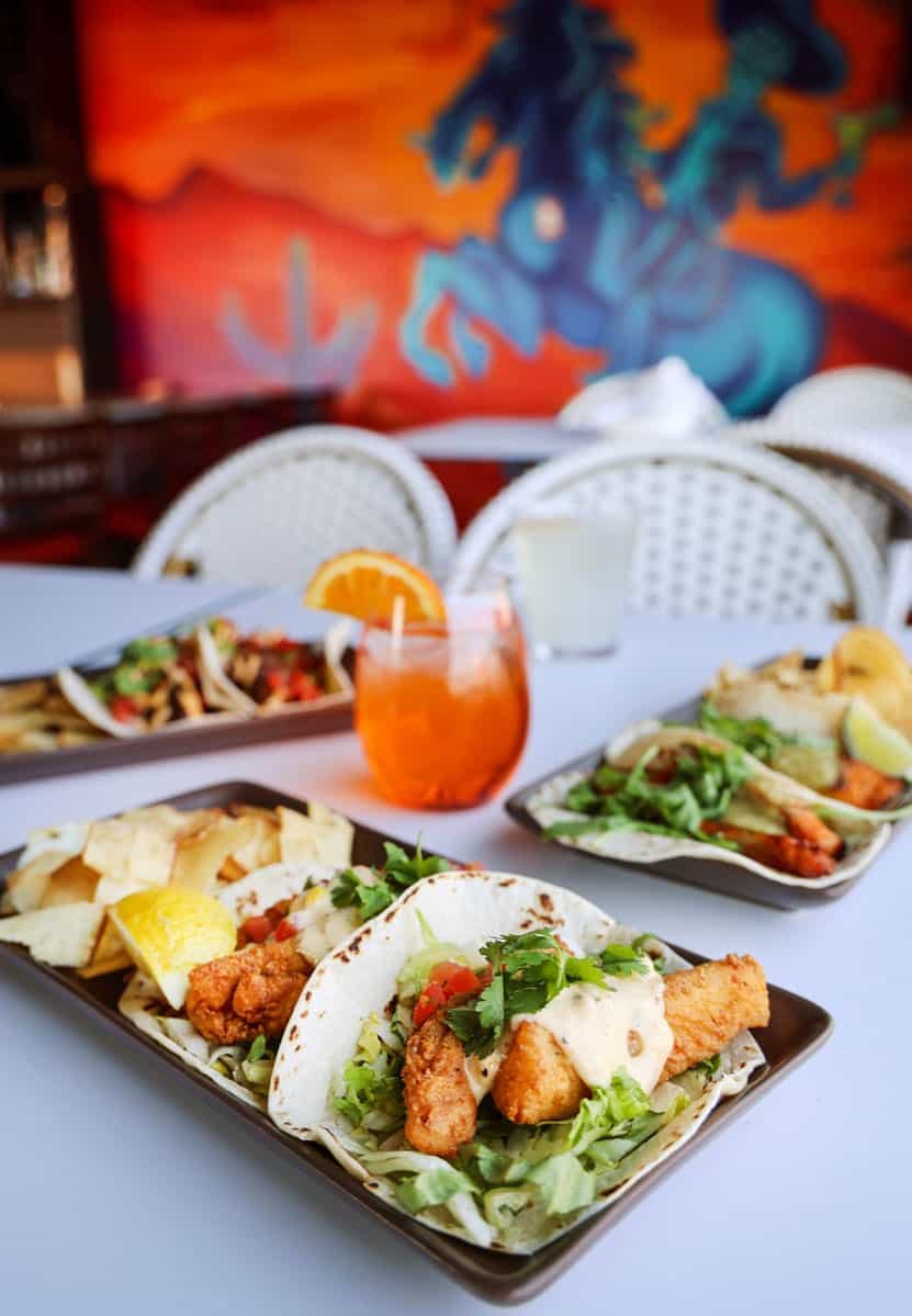 a plate of food on a table