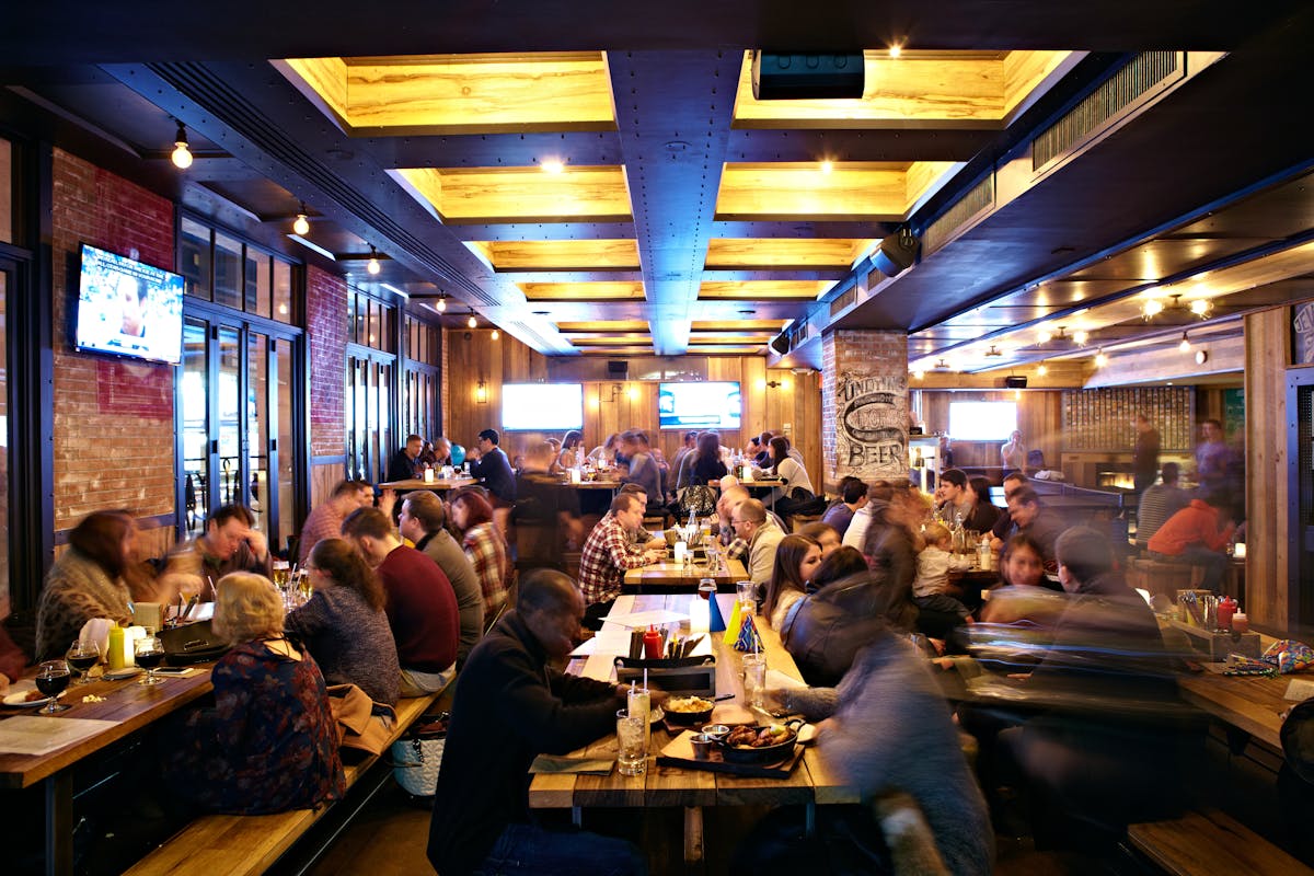 a dining room