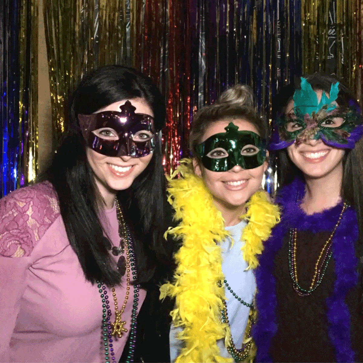 People Celebrating - Mardi-Gras Ball 2017 at Treadwell Park