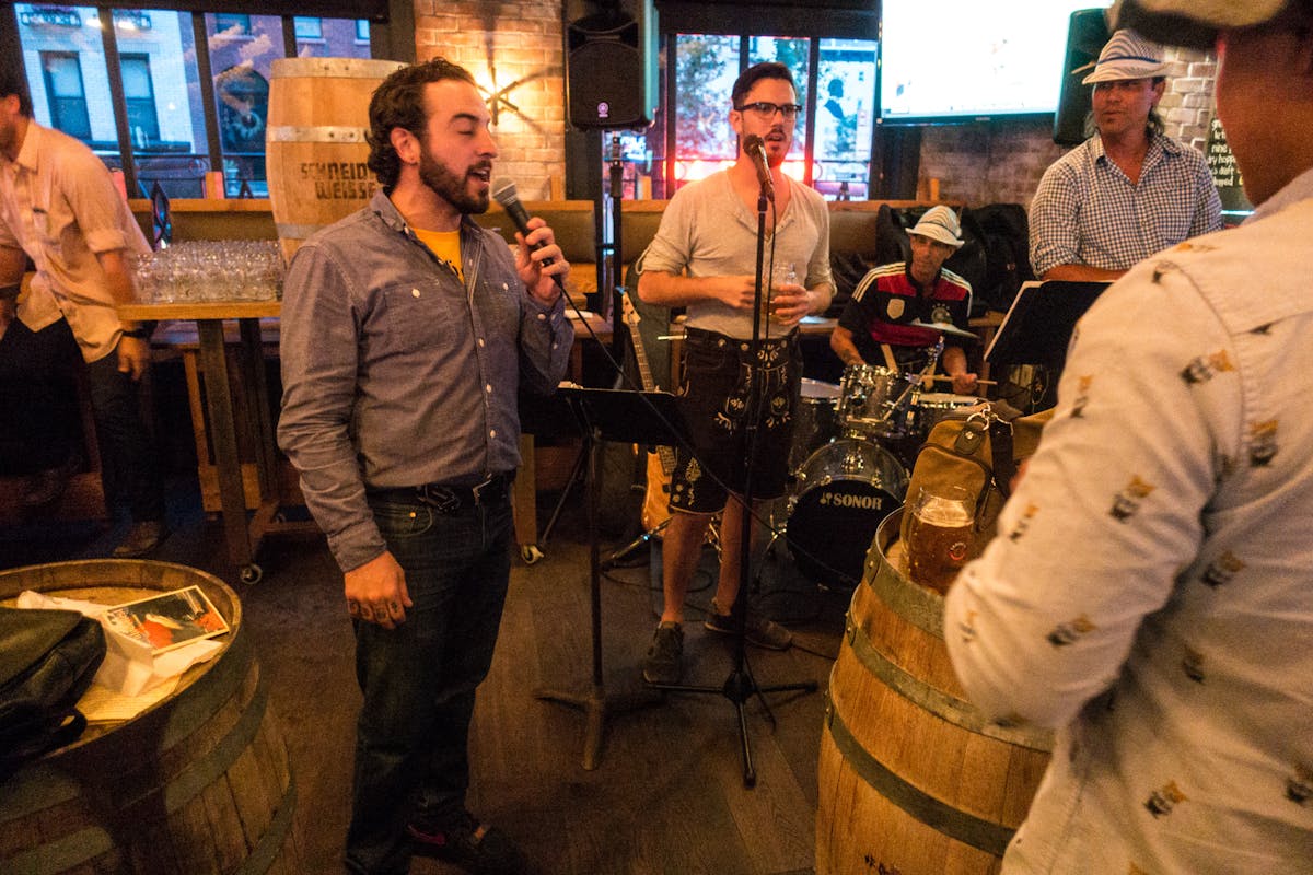 People Singing - OktoberFest 2016 at Treadwell Park