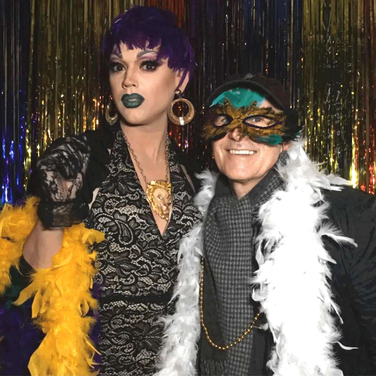 People Celebrating - Mardi-Gras Ball 2017 at Treadwell Park