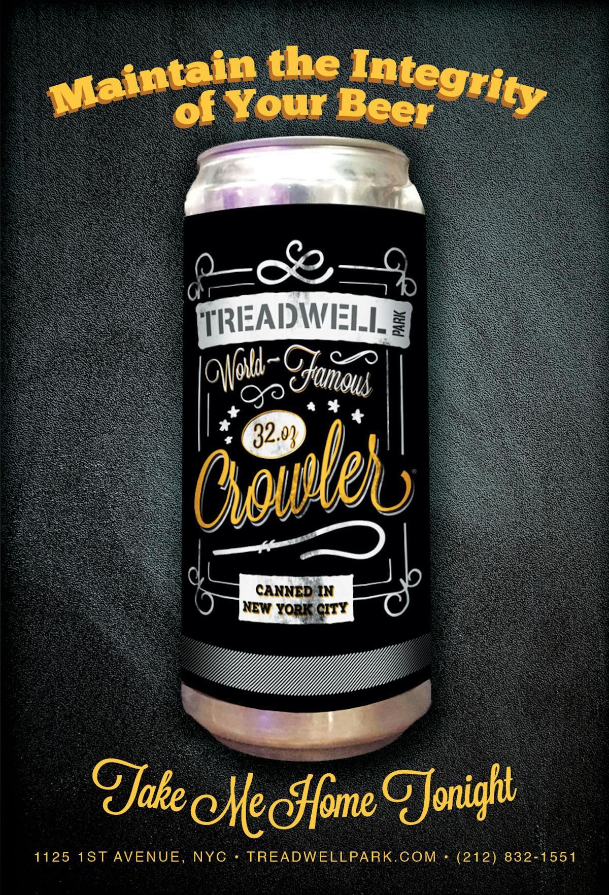 Treadwell Park's Crowler Beer Can