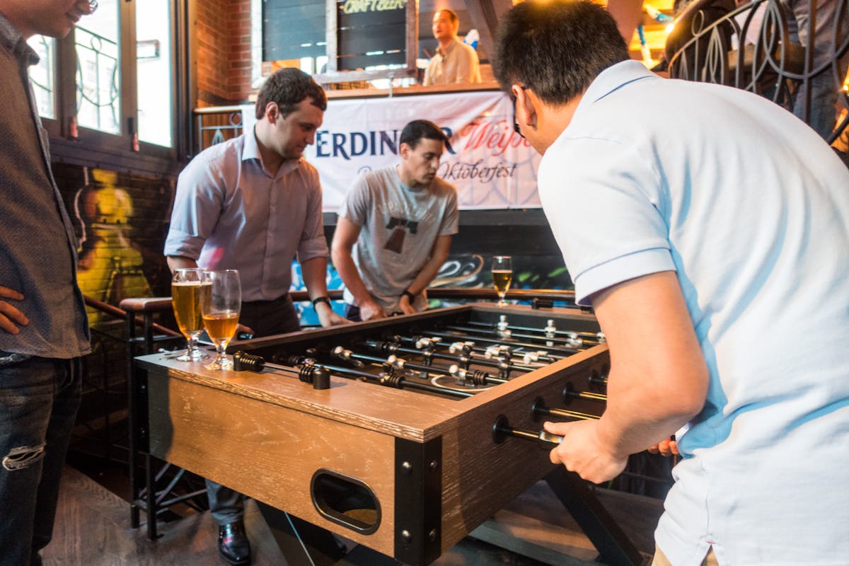 People Playing Table Football - OktoberFest 2016 at Treadwell Park