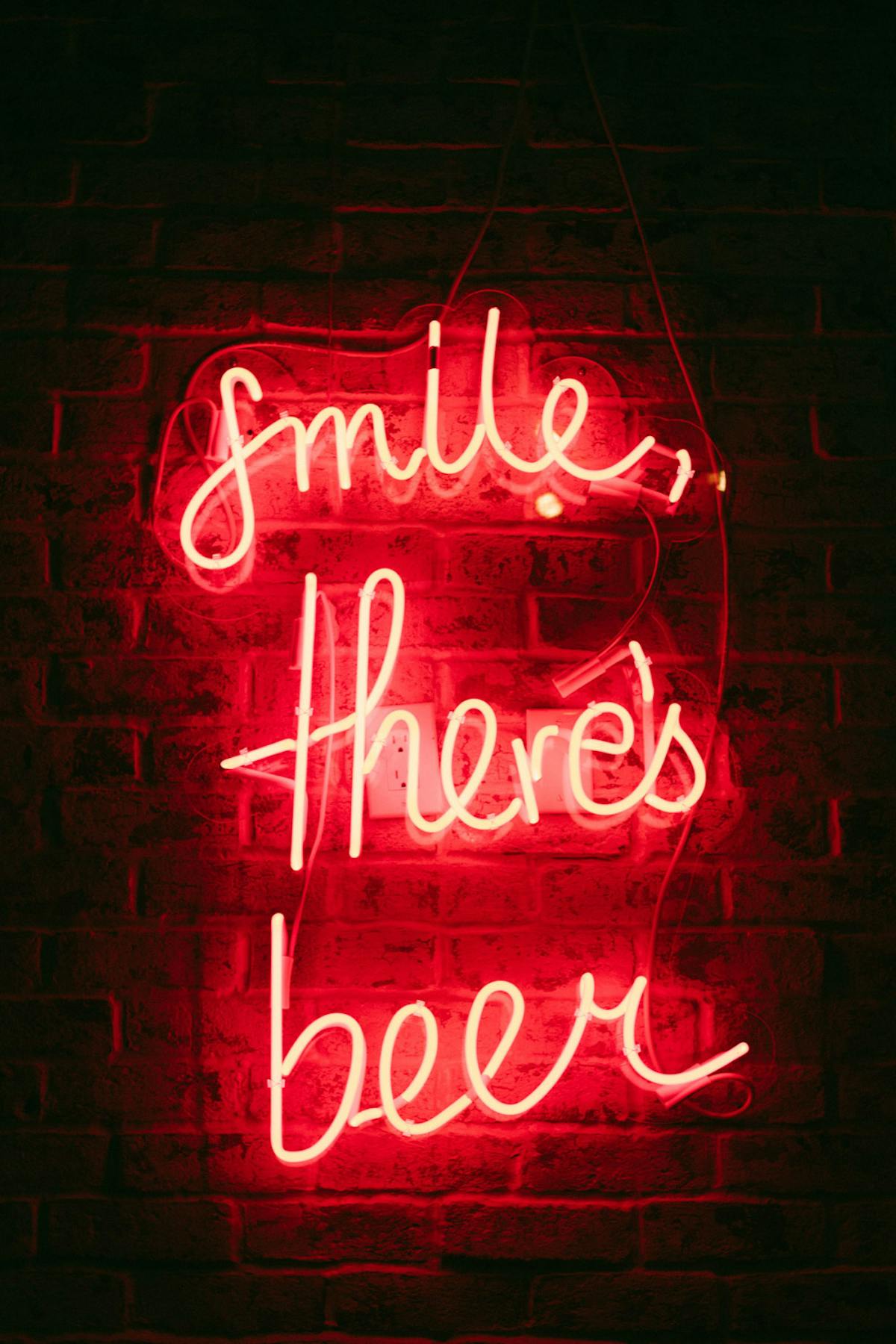 a neon sign