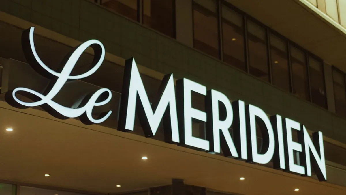 a sign on a building