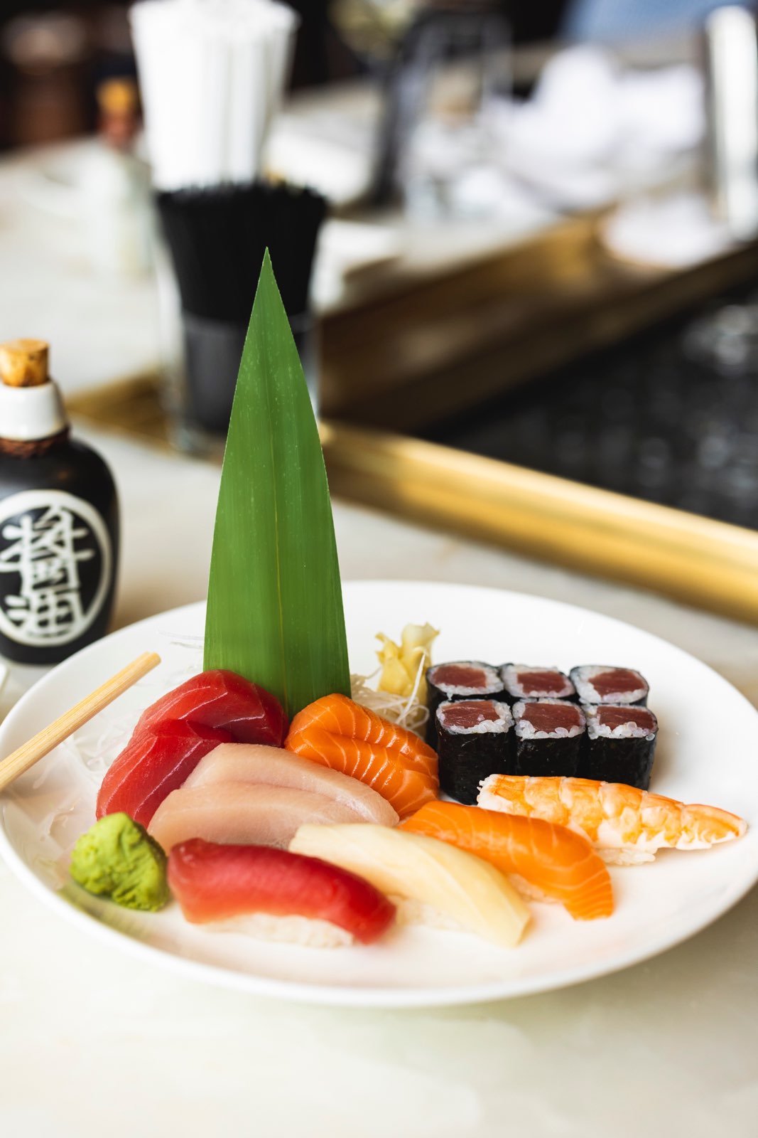a plate of food on a table