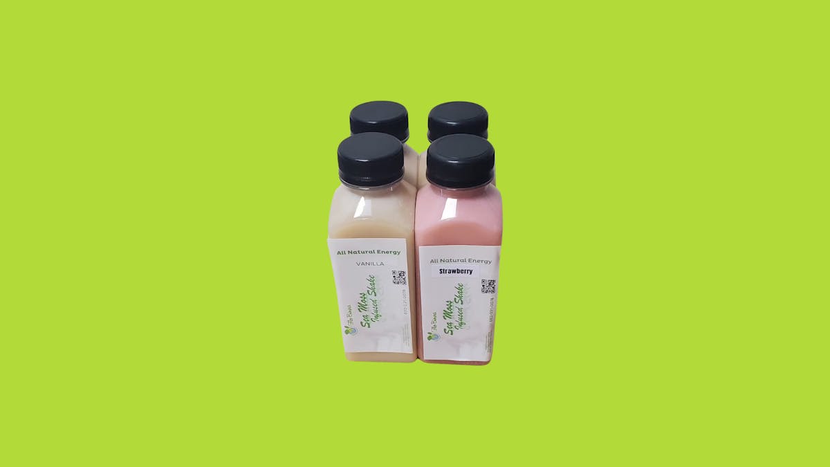 a close up of bottles