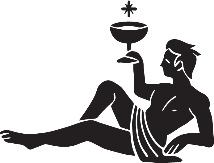 a close up of a logo