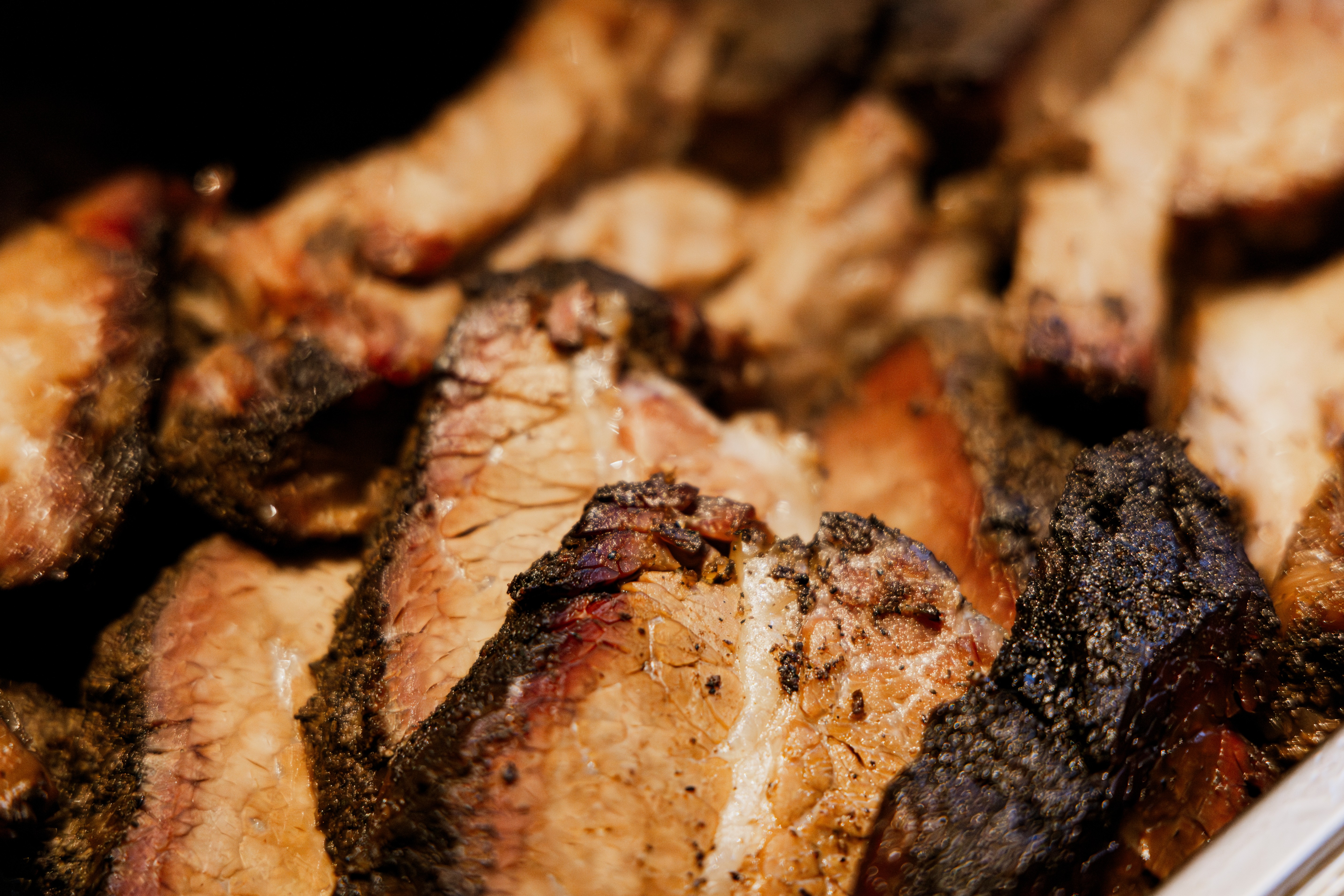 a close up of food