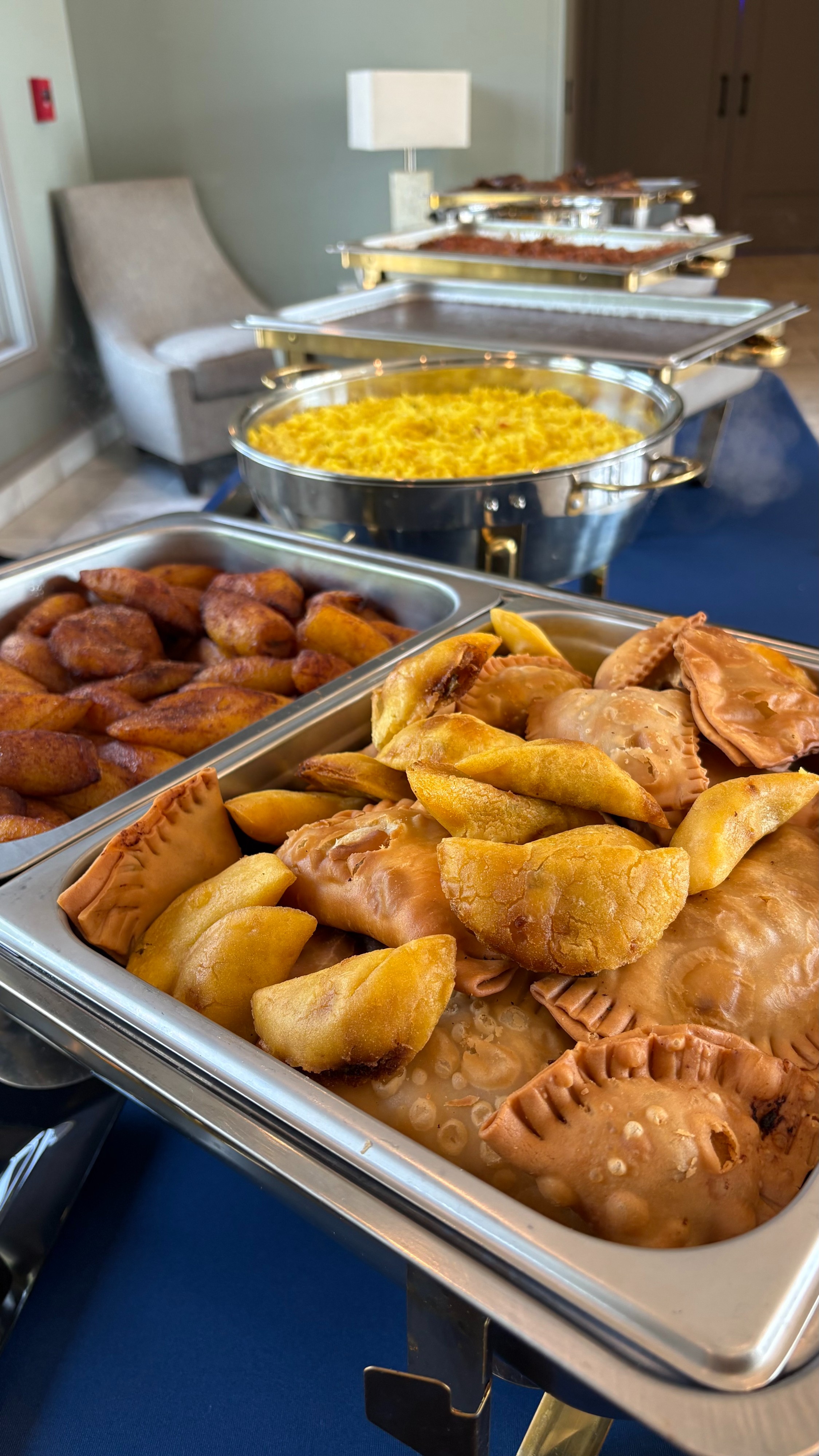 a tray of food on a table