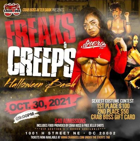 Crab Boss Presents.. Freaks and Creeps Halloween Bash >>>>>CLICK HERE