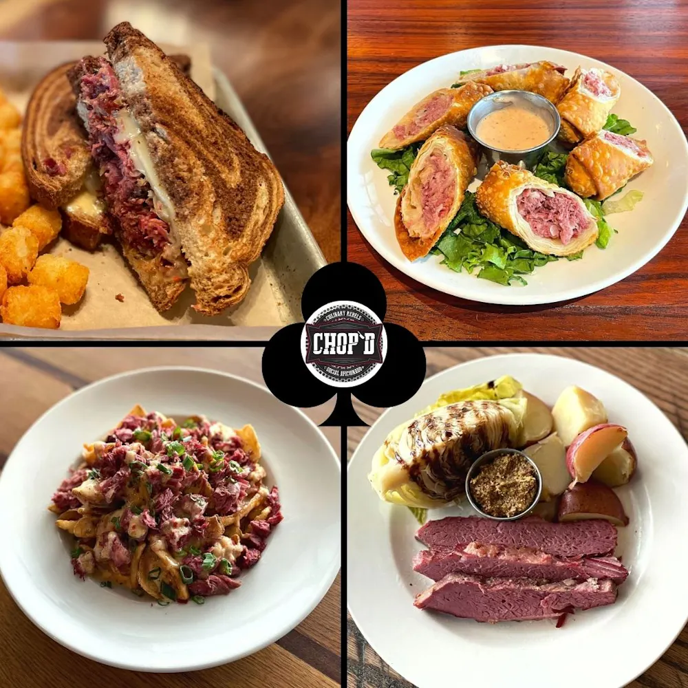 a bunch of different types of food on a plate