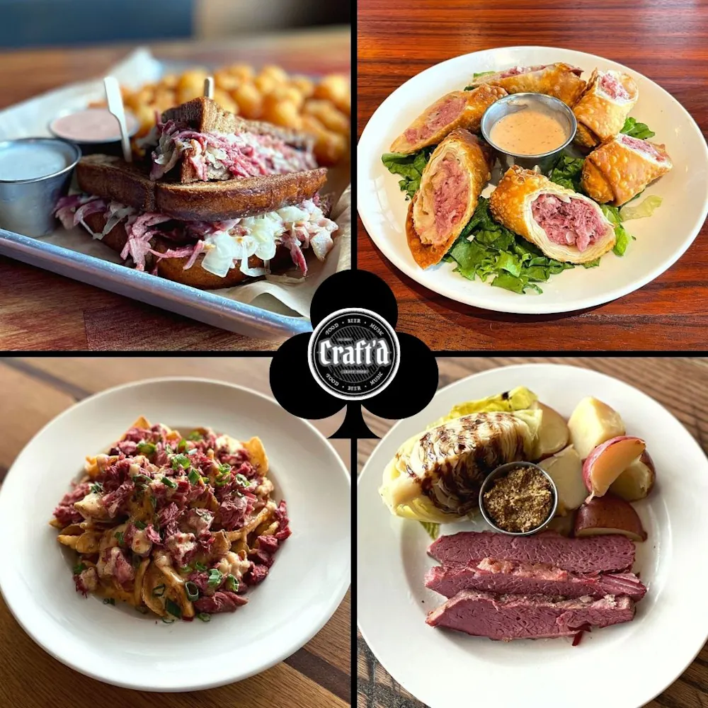 many different types of food on a plate