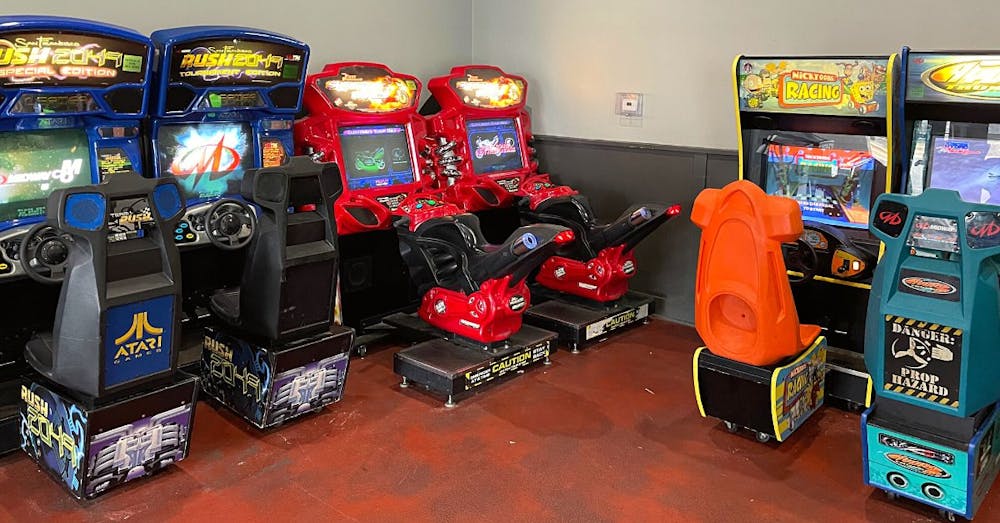 a close up of a toy store